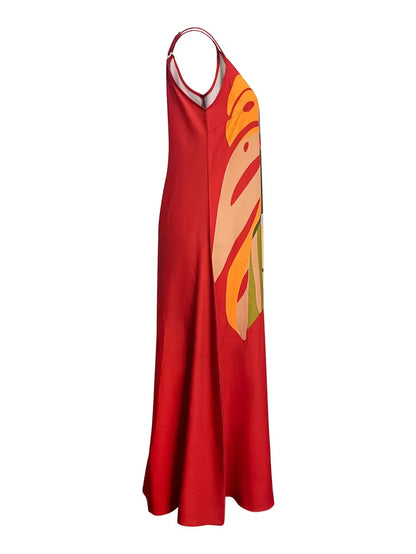 Vixie – Colorful Sleeveless Maxi Dress