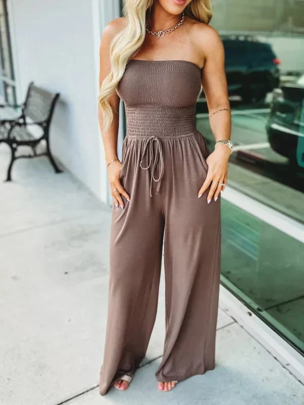 Theodora – Stylish Strapless Jumpsuit