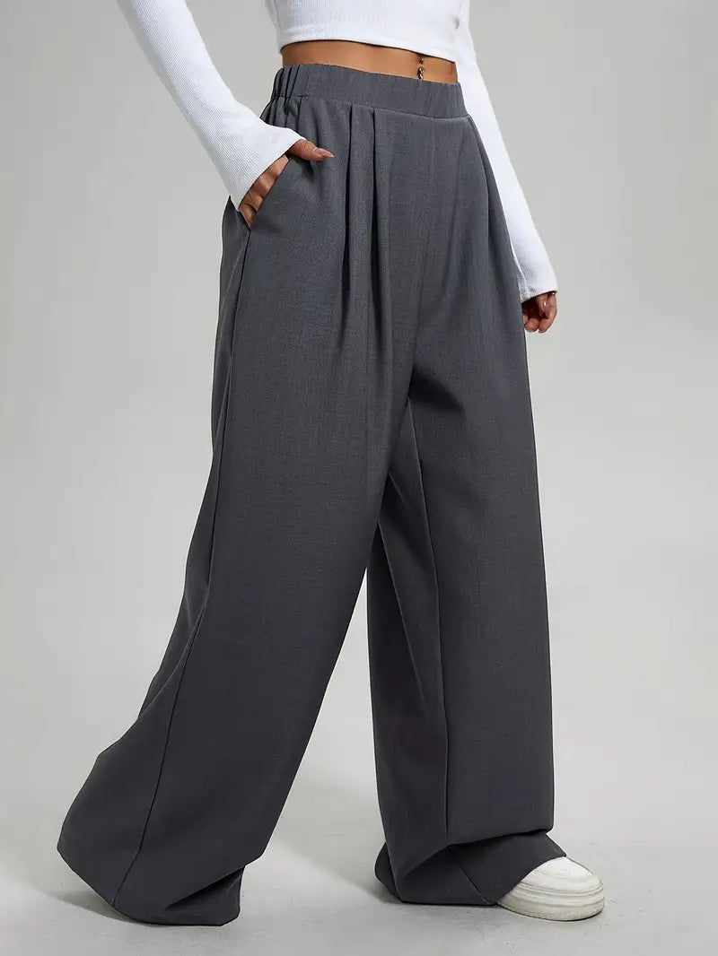 Bellatrix – Stylish Pleated Wide Leg Trousers