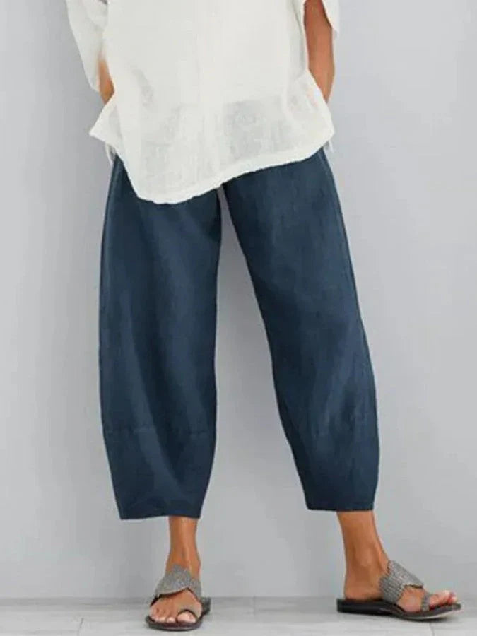 Thalassa – Cropped Linen Pants