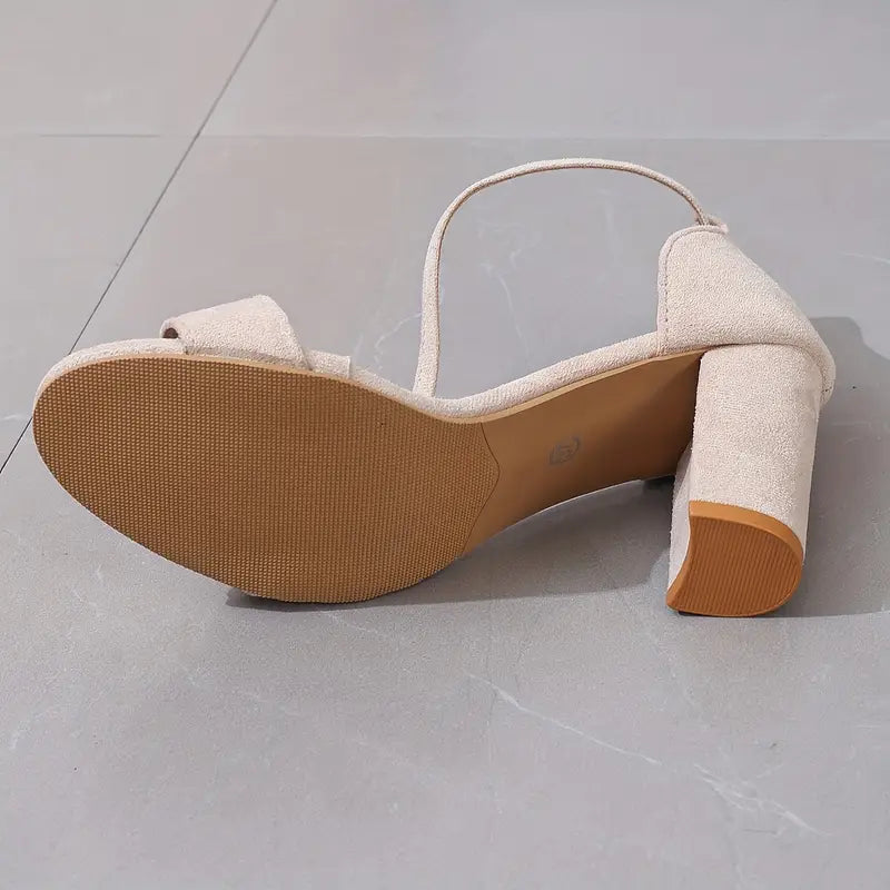 Sorami – Elegant Suede Block Heel Sandals