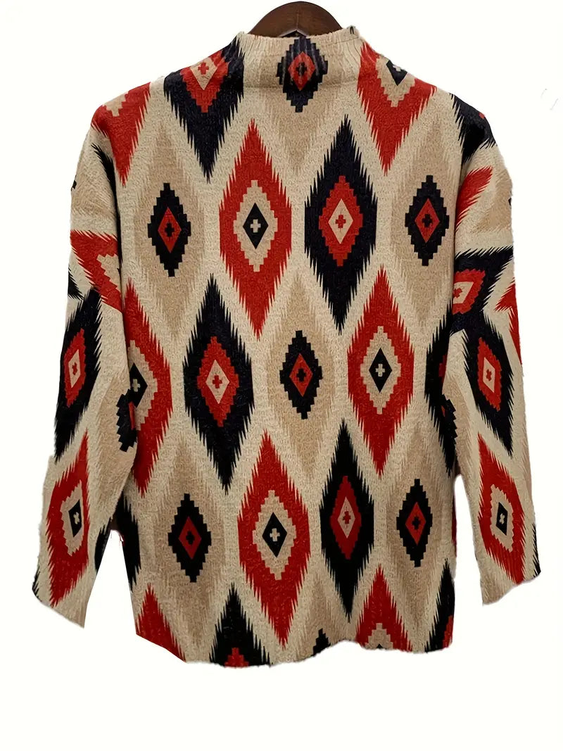 Ulrike – Geometric Print Sweater