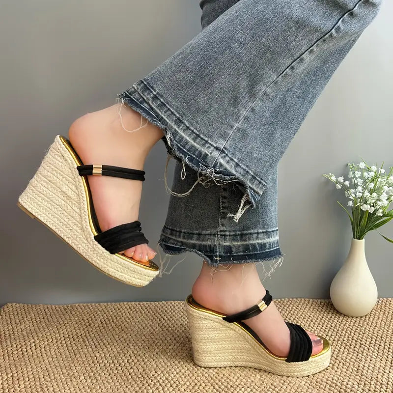 Emila – Wedge Sandals with Double Straps