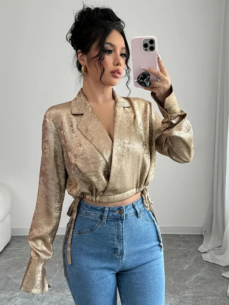 Ida – Elegant Wrap Blouse