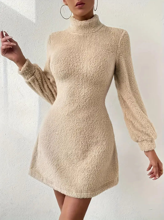 Laetitia – Plush Turtleneck Dress