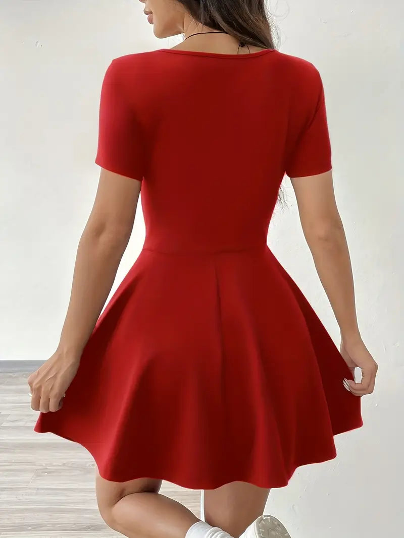 Gudrun – Chic Skater Dress with Shorts and Pocket