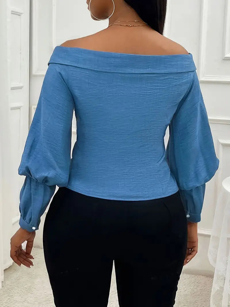 Fia – Elegant Off-Shoulder Blouse