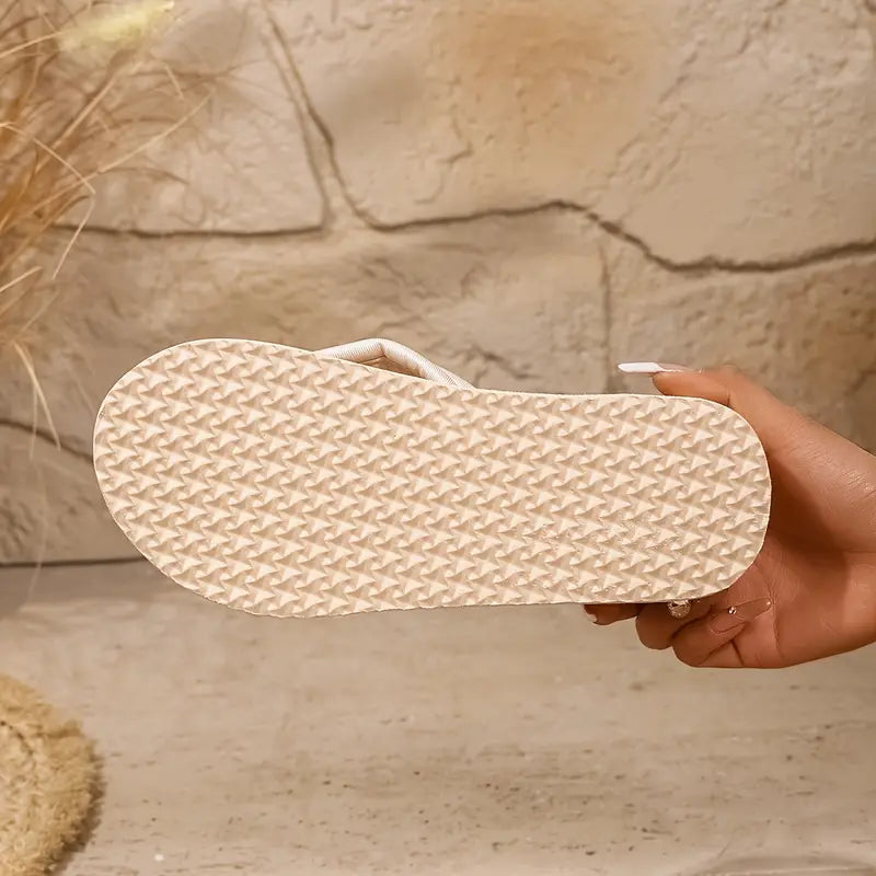 Rieda – Structured Platform Flip-flops Padded Straps