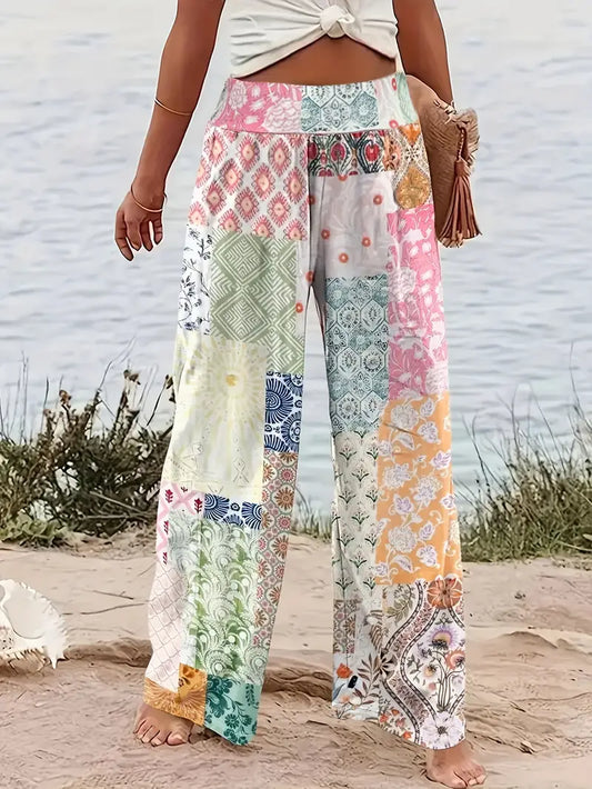 Calistra – Stylish Pants with Colorful Print