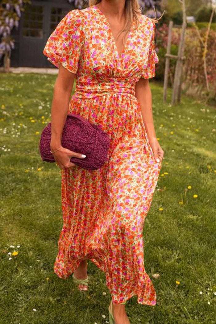 Lizbeth – Stylish Floral Print Maxi Dress