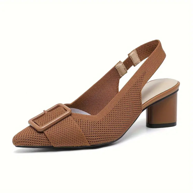 Renavie – Chic Pointed Toe Slingback Sandals