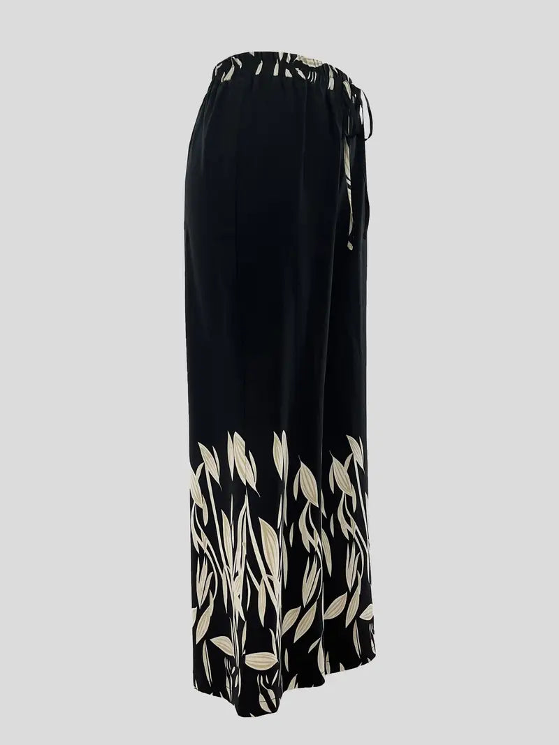 Sinthora – Stylish Wide-leg Printed Trousers