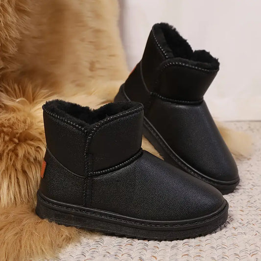 Darla - Warm, fleece-lined mid-calf ankle boots