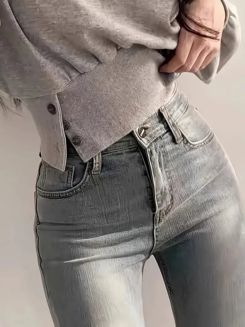 Ebbe – Stylish Cropped Balloon Sleeves Sweater