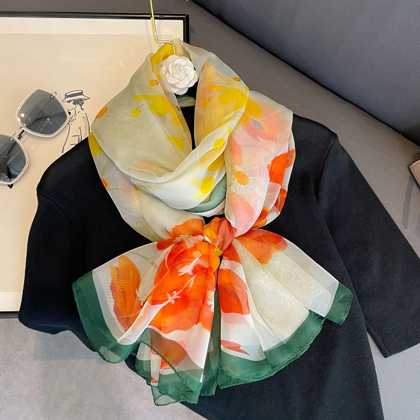 Ismerie – Vibrant and Stylish Chiffon Scarf