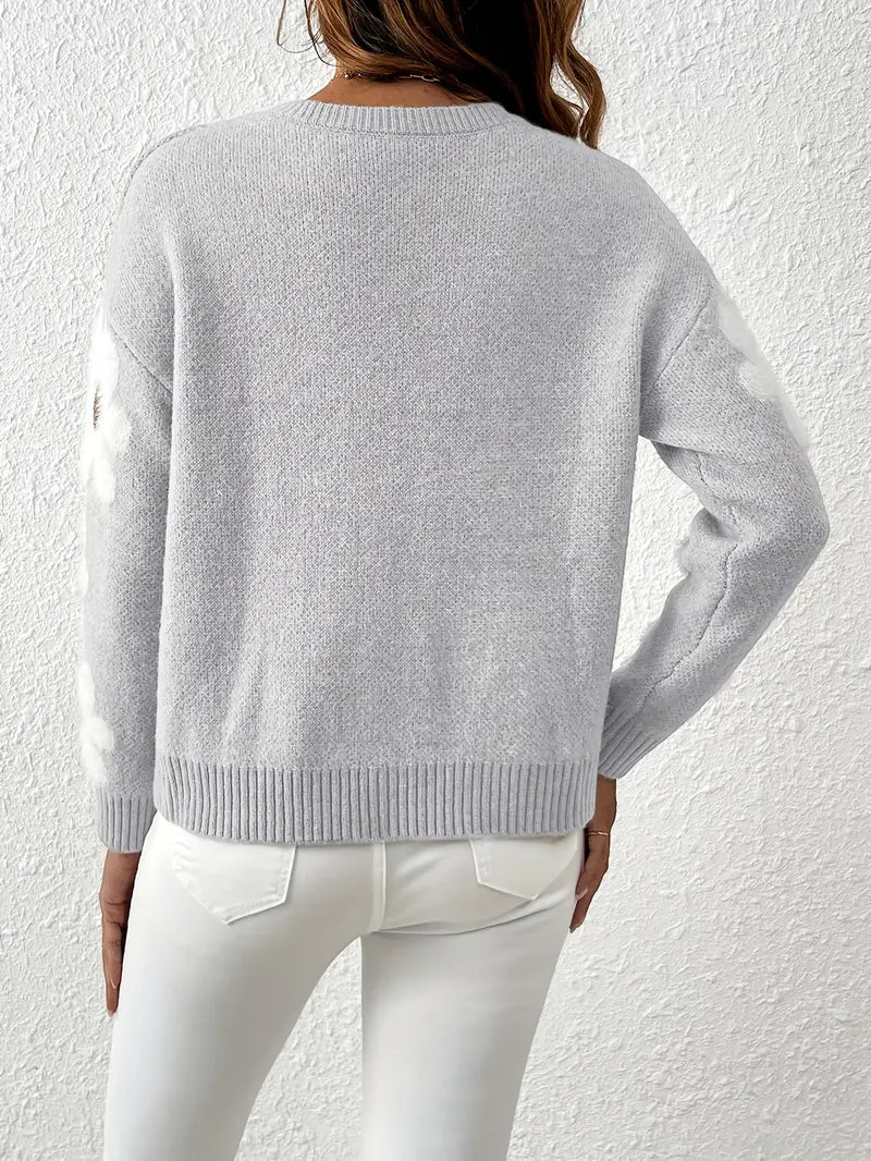 Cezy – Floral Knitted Sweater