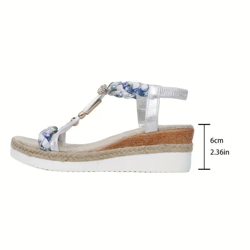 Mirabel – Boho Platform Sandals with Braided Straps
