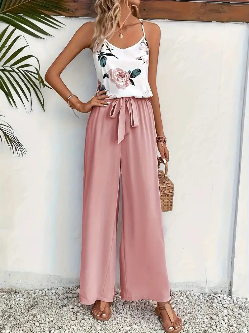 Remila – Elegant Floral Two-piece Set