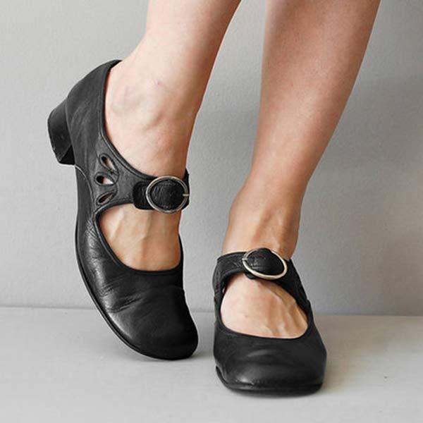 Fiona - Vintage Orthopedic Shoes with Round Toe