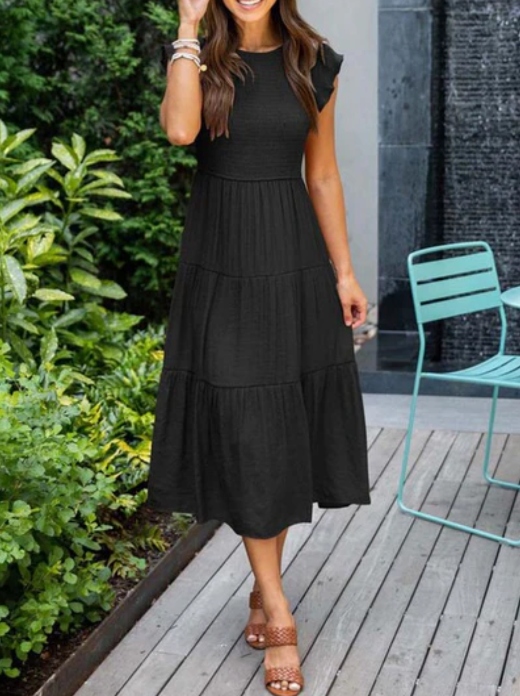 Ravelle – Stylish Tiered Midi Dress