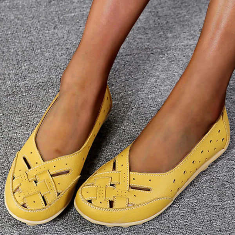 Melody – Stylish Flat Leather Shoes
