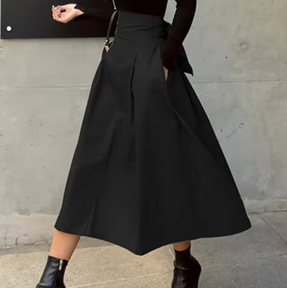 Margaret – Bow Tie Long Skirt