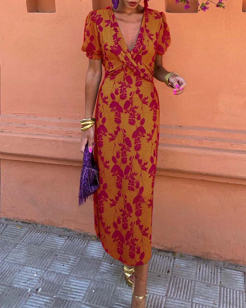 Abriella – Dress Vibrant Floral Print