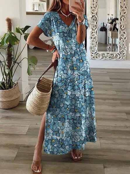 Orren – Elegant Vibrant printed Maxi Dresses