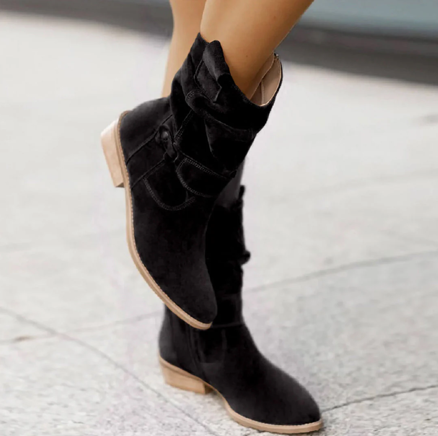 Eudora – High-quality Suede Ankle Boots