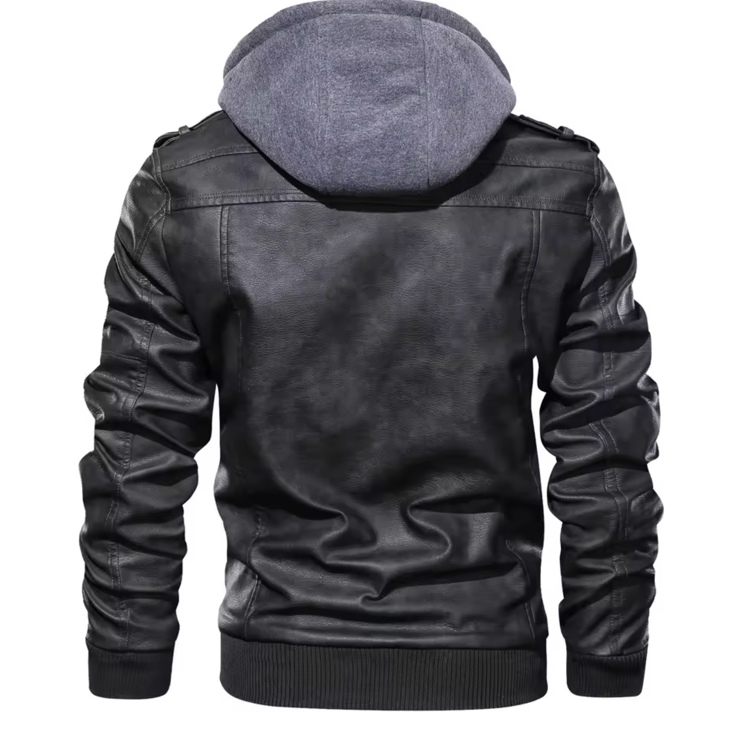 Otto – Cotton Fleece Leather Jacket