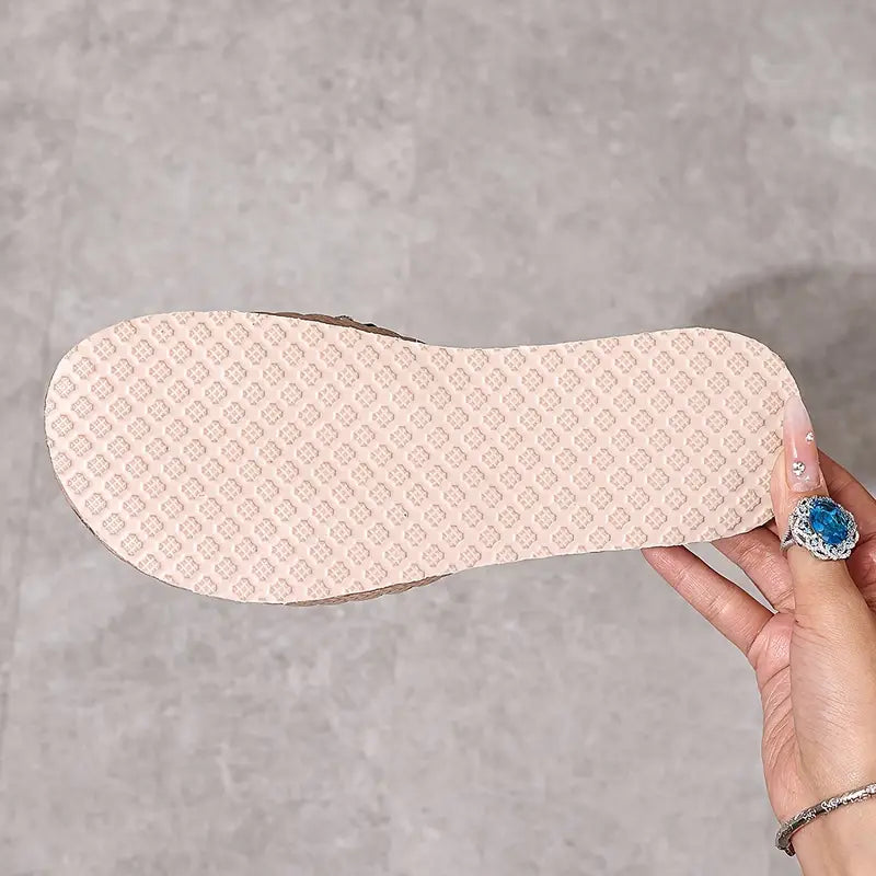 Becky – Coastal Charm Braided Mules