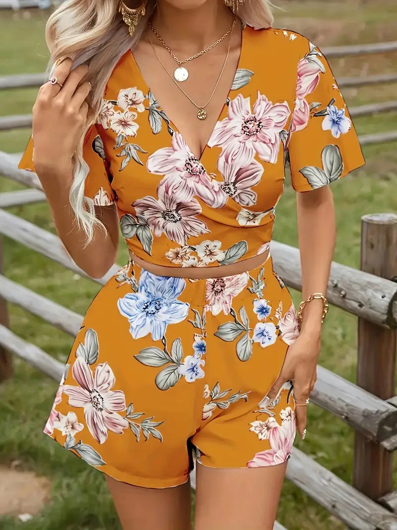 Amor –  Floral Two-piece Set