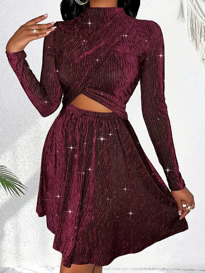 Aisha – Stylish Velvet Dress