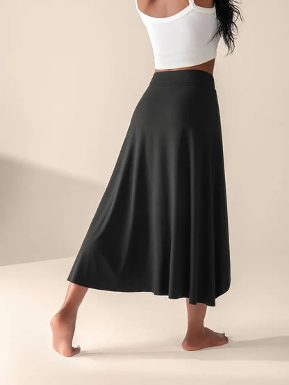 Mira – High Waisted Slit Skirt with Pockets