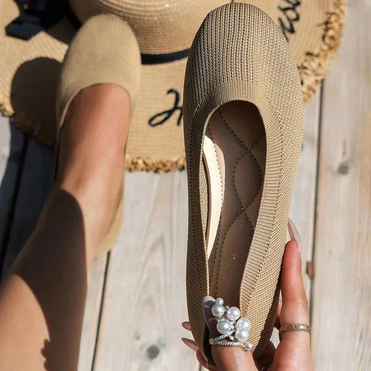 Elka – Comfy Knitted Flats