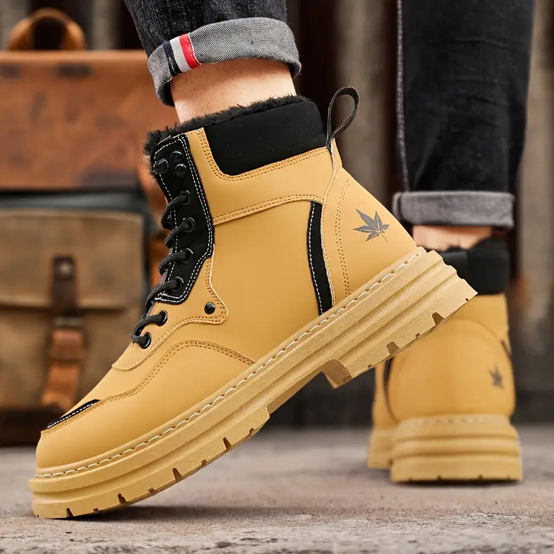 Levi - Men's snow boots with thick sole