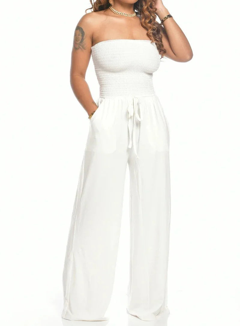 Theodora – Stylish Strapless Jumpsuit