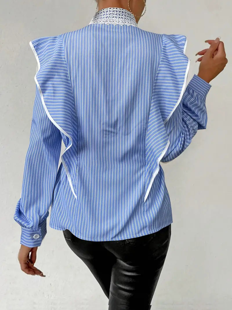 Linnea – Vintage-Style Long-sleeved Cotton Blouse