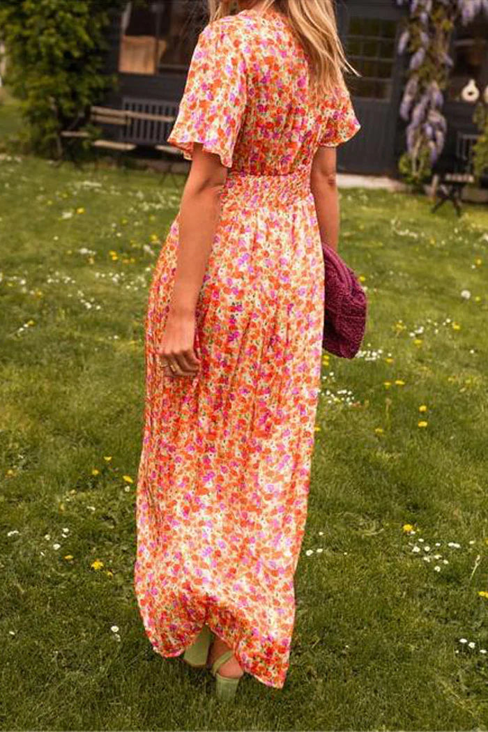 Lizbeth – Stylish Floral Print Maxi Dress