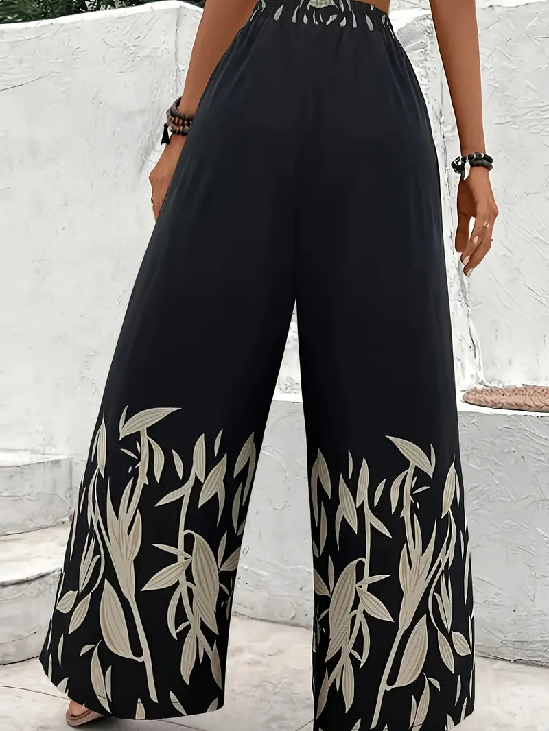 Sinthora – Stylish Wide-leg Printed Trousers