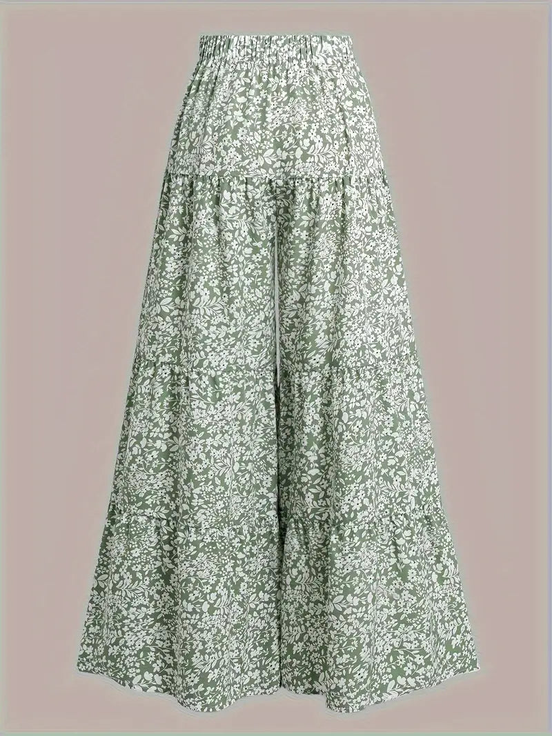 Pieta – Floral High Waist Wide Leg Palazzo Pants