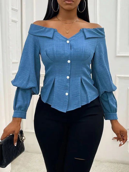 Fia – Elegant Off-Shoulder Blouse