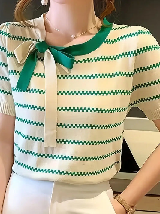 Lavinia – Stylish Striped Knit Top