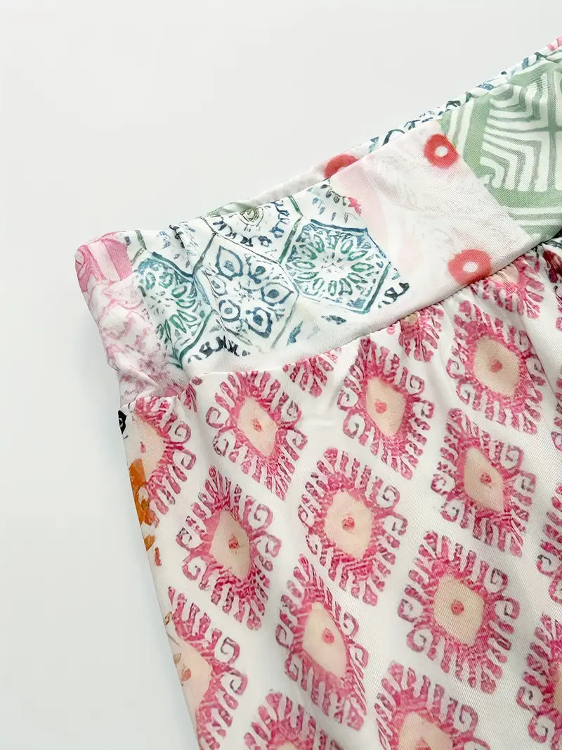 Calistra – Stylish Pants with Colorful Print