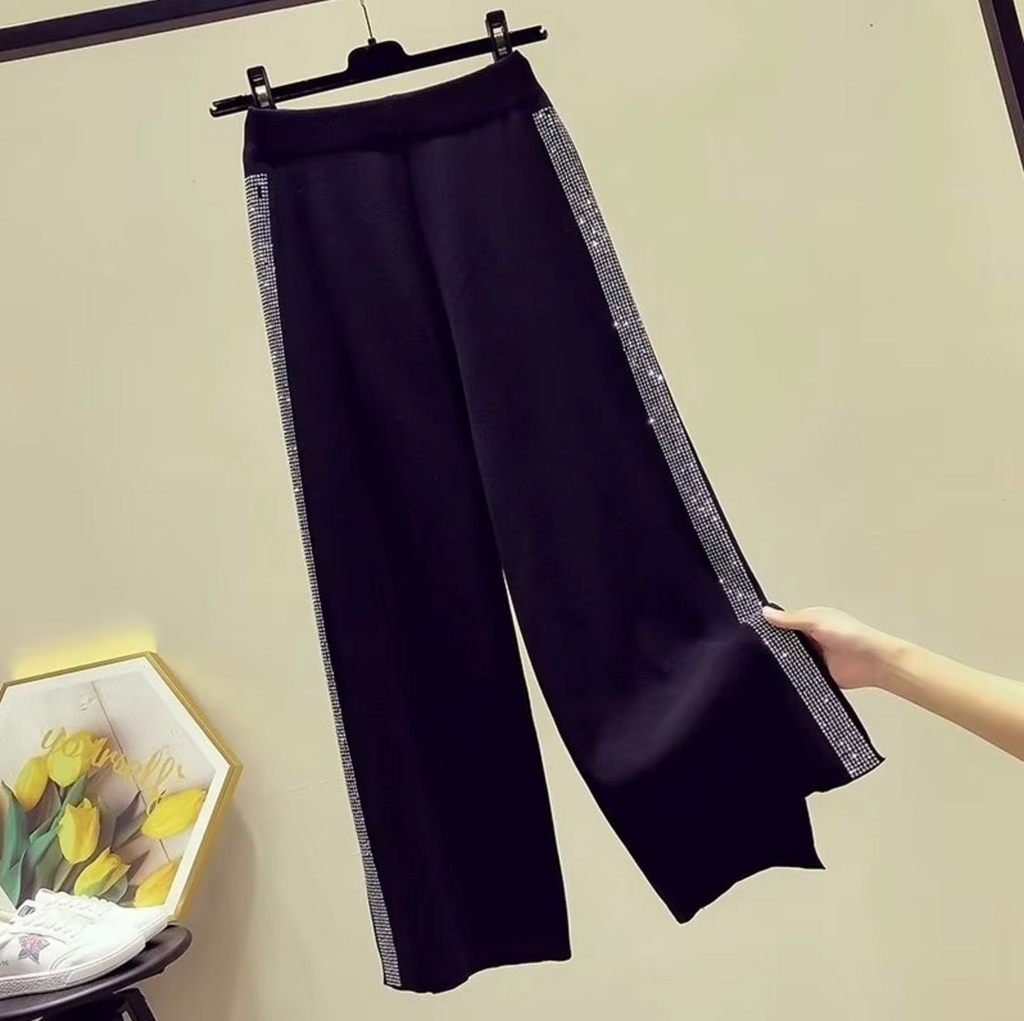 Calista – Wide-leg Cotton Pants