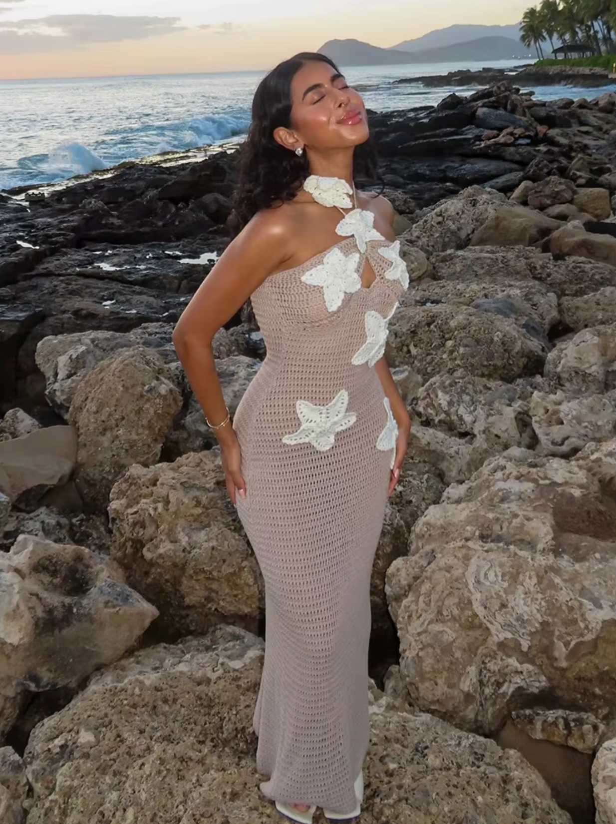 Lauri - Crocheted Maxi Beach Dress