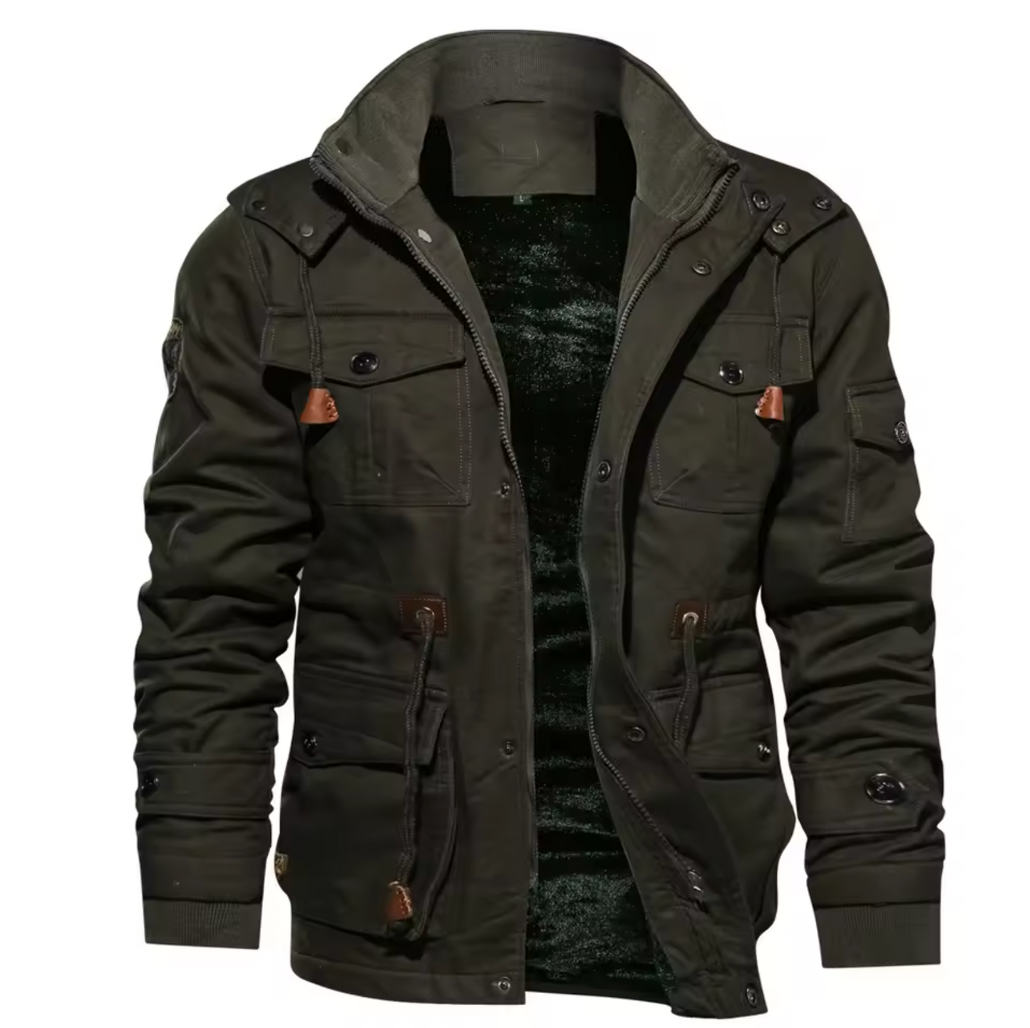 Elliot – Cotton Fleece Canvas Jacket