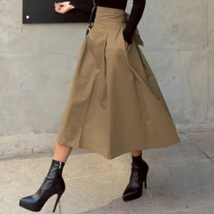 Margaret – Bow Tie Long Skirt