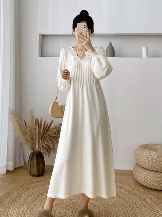 Gilda – Loose Cotton Knit Dress
