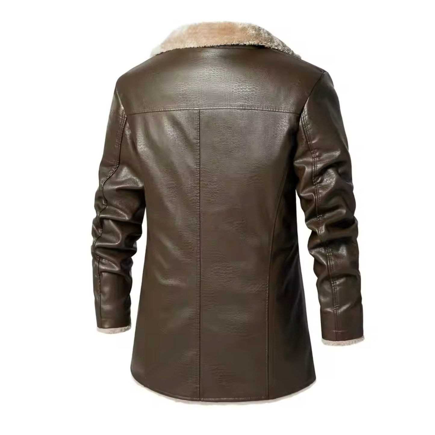 Gustav - Plush Fur Leather Jacket
